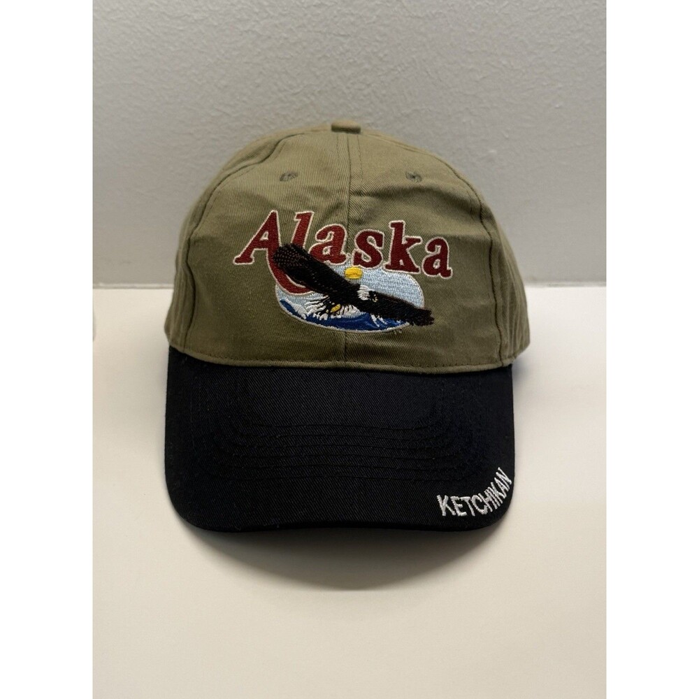 Vintage Y2K T.I.I. Alaska Ketchikan Bald Eagle Embroidered Hat Cap NWOT